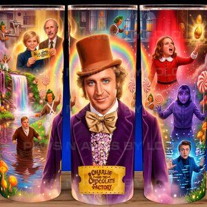 Willy Wonka Charlie and the Chocolate Factory Cup Mug Tumbler 20oz
